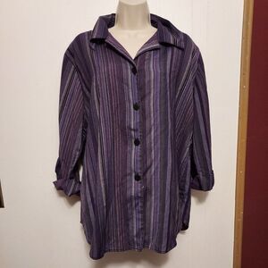 Gloria Lance blouse  VGC size 2X pit to pit 24 inch 29 in length